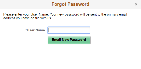 Forgot Password page - no secret question (fluid)
