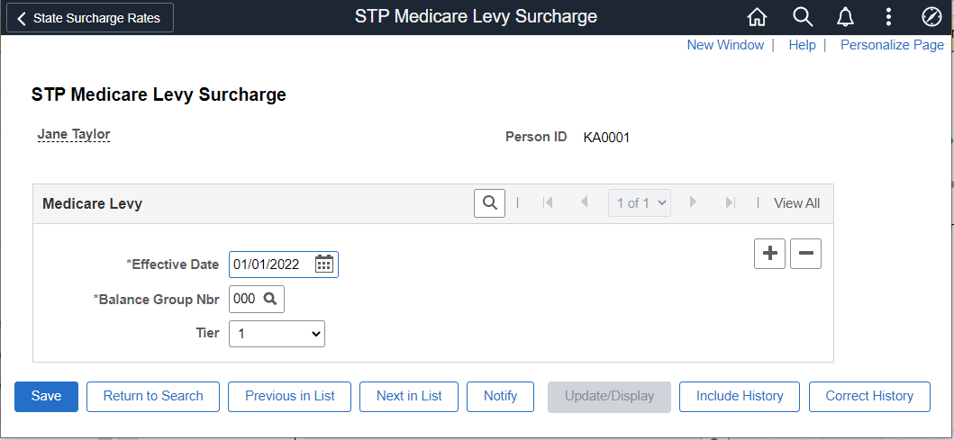 STP Medicare Levy Surcharge Page