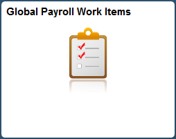 Global Payroll Work Items tile