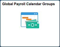 Global Payroll Calendar Groups tile