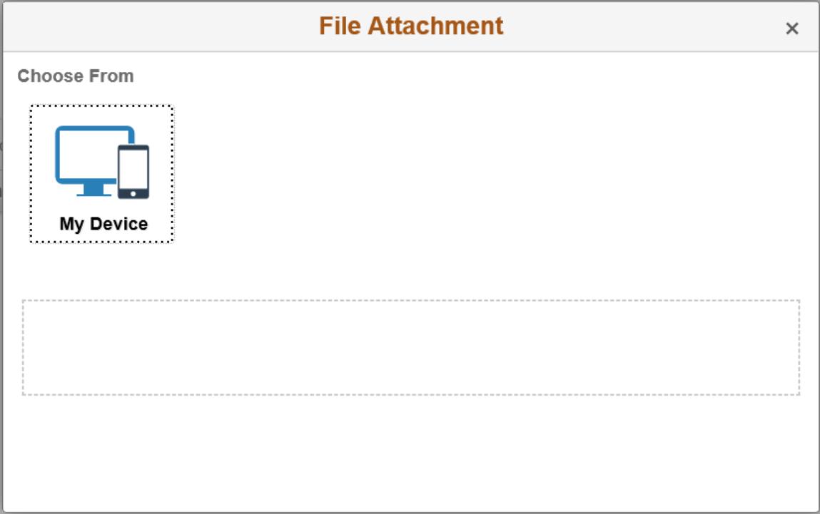 File Attachment modal