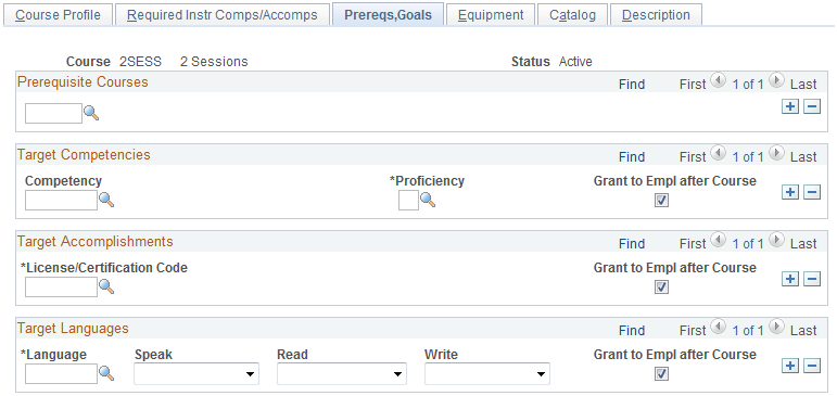 Prereqs,Goals page