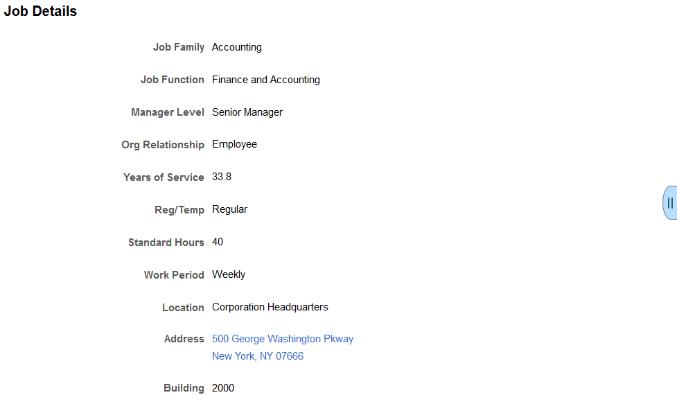 (Tablet) Profile - Job Details page
