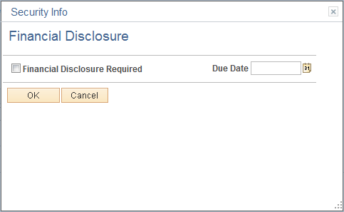 Financial Disclosure page