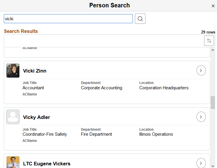 (Tablet) Person Search page