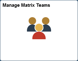 Manage Matrix Teams tile