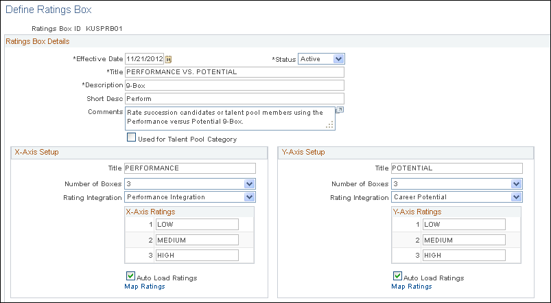 Define Rating Box Page - with ePerformance