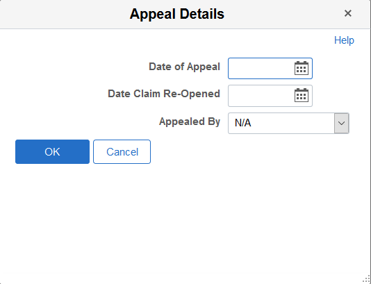 Appeal Details page