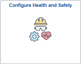 Configure Health and Safety tile