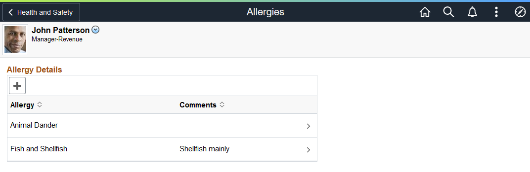 (Desktop) Allergies - Allergy Details page