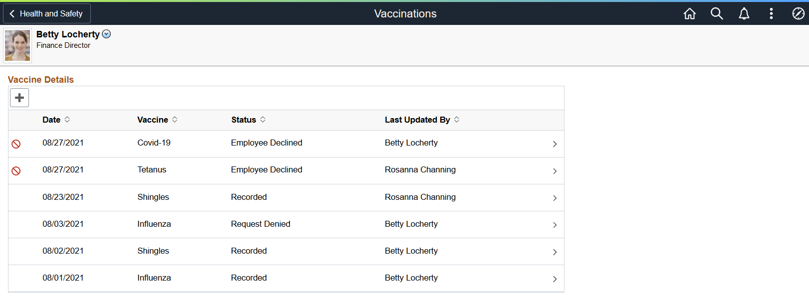 (Desktop) Vaccinations - Vaccine Details page