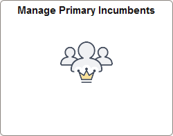 Manage Primary Incumbents tile