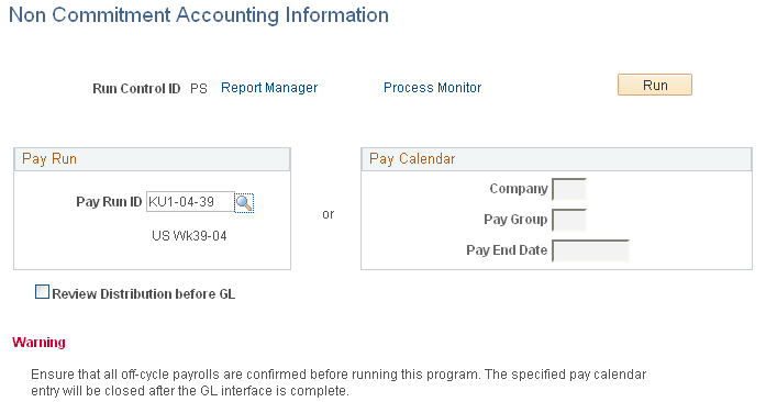 Non Commitment Accounting Information page