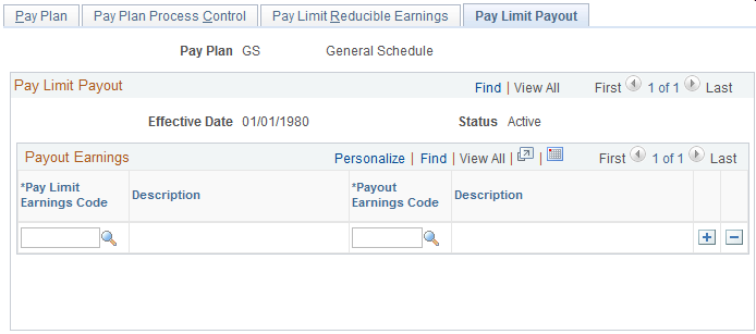 Pay Limit Payout page