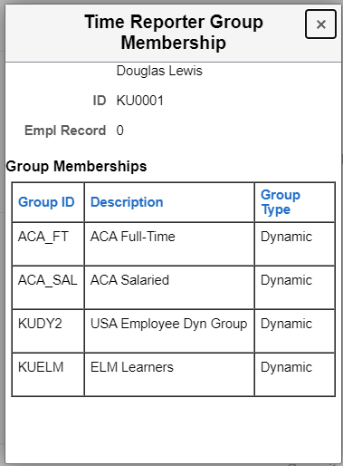 Group Membership Modal