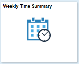 Weekly Time Summary Tile