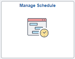 Manage Schedule Tile