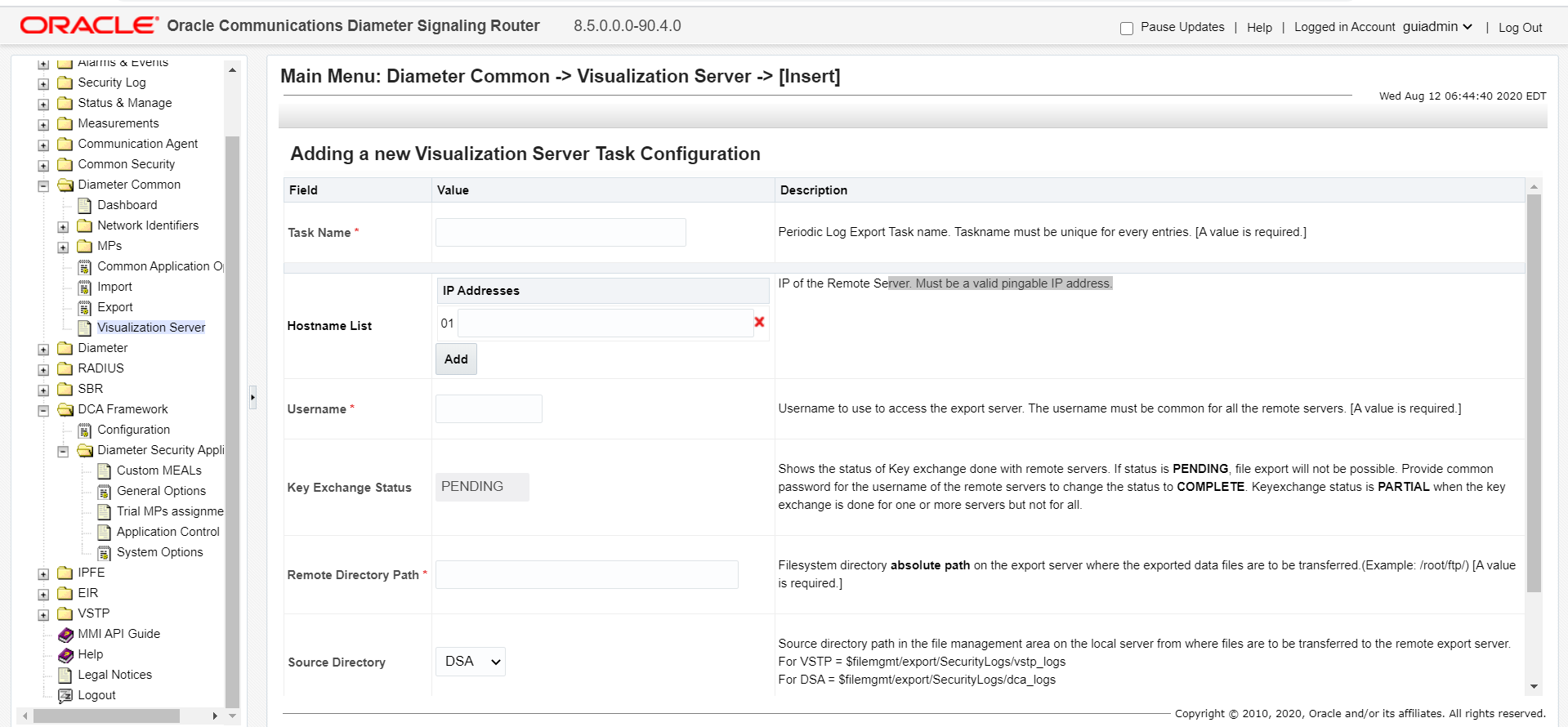 GUI Configuration