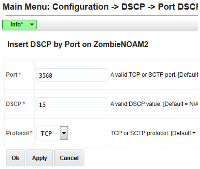 Port DSCP