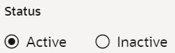 Radio buttons are a set of circular buttons with labels next to them in which only one can be selected, to mark the user's choice.