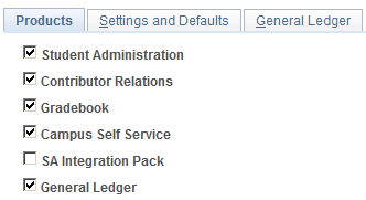 Products page