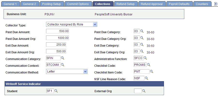 Collections page