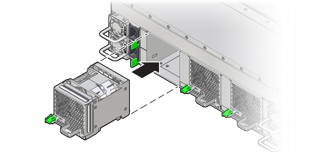 ファン・モジュールの取り付け方法を示す図。 ファン・モジュールの取り付け方法を示す図。