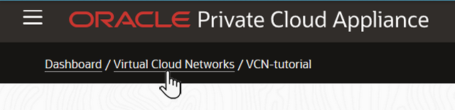 A screen shot of the breadcrumb string that is at the top of the page.