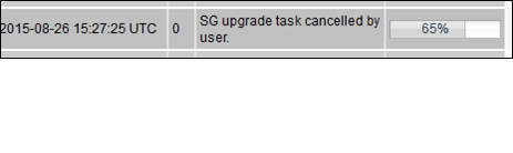 SG upgrade task cancelled