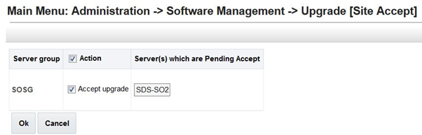 Site Accept Screen Site Accept Screen