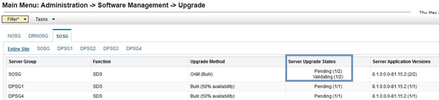 Site Upgrade Monitoring
