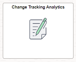 Change Tracking Analytics tile