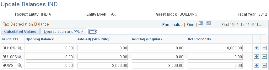 Tax Depr Bal page (1 of 2)