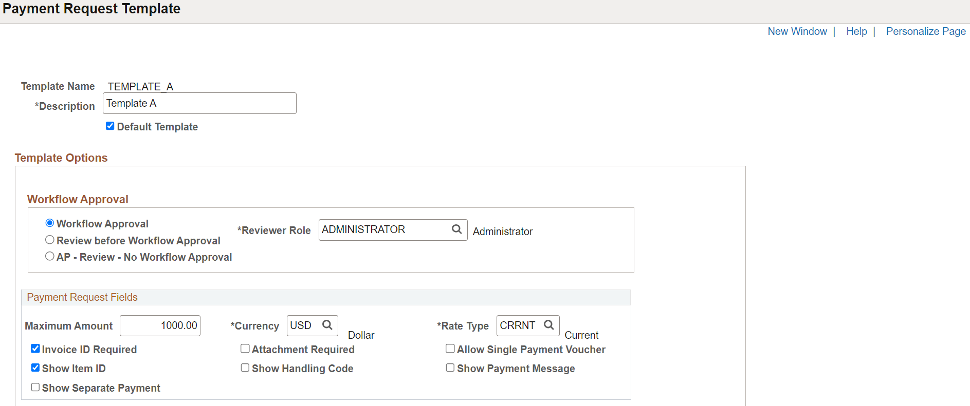 Payment Request Template (1 of 4)