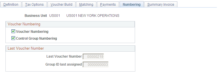 Payables Definition - Numbering page