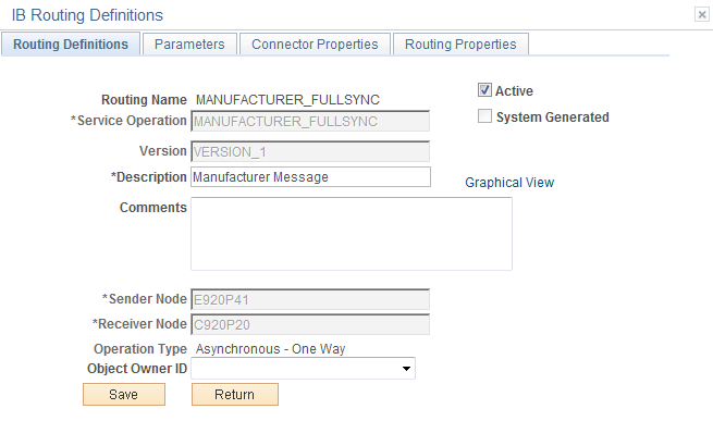 Add Routing Name(MANUFACTURER_FULLSYNC)page