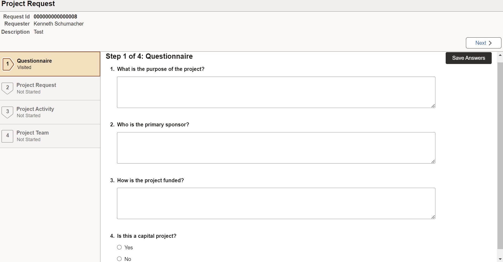 Activity Guide Step 1 of 4: Questionnaire page new