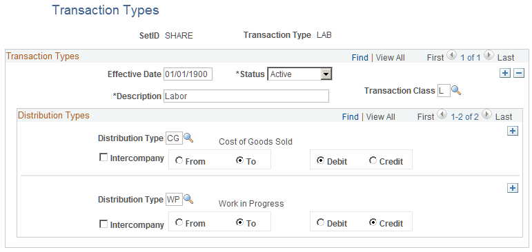 Transaction Types page