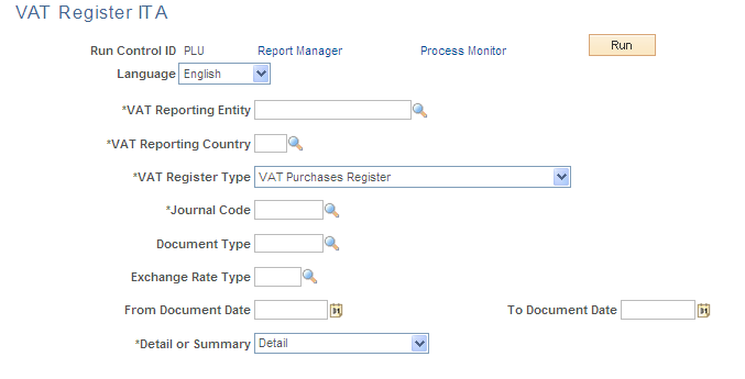 VAT Register ITA page