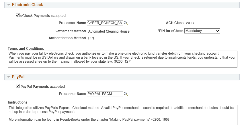Installation Options, eBill - Electronic Payments page (2 of 2)