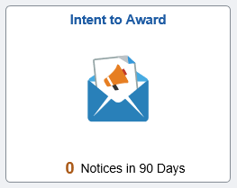 Intent to Award tile