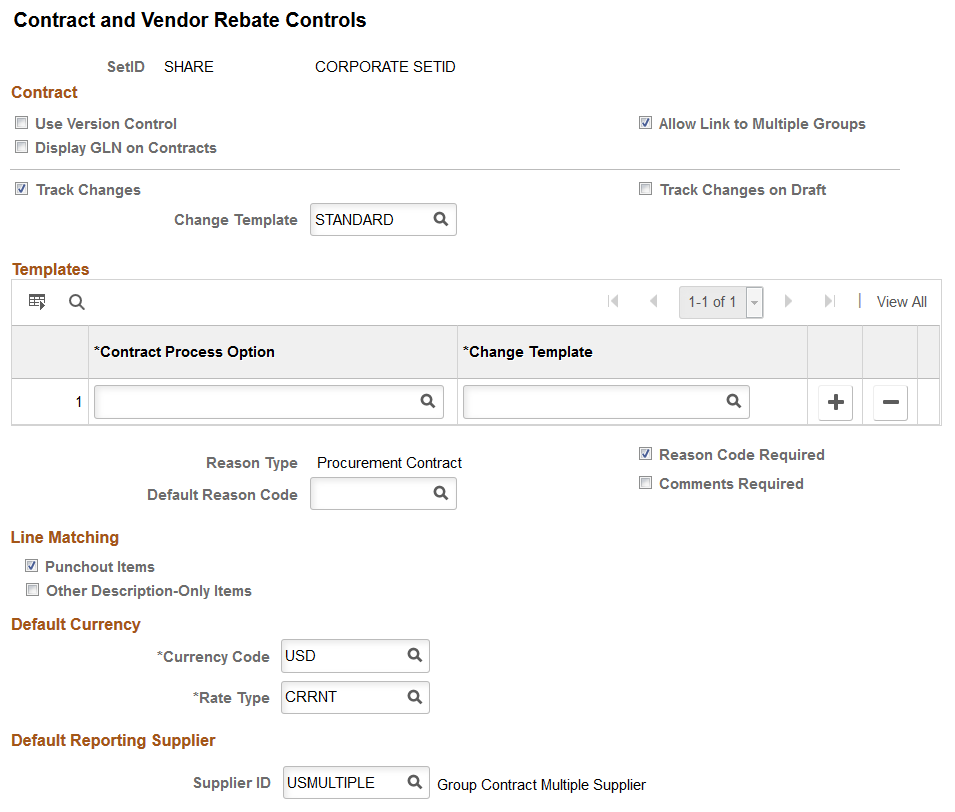 Contract and Vendor Rebate Controls Page 1 of 2