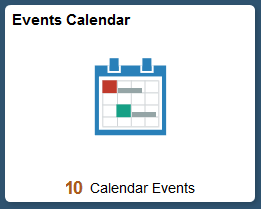 Events Calendar tile