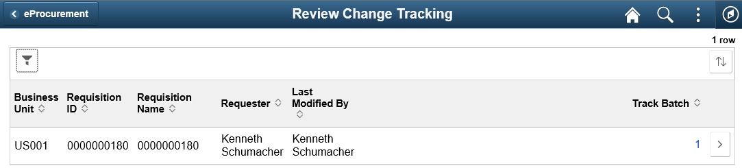 Review Change Tracking