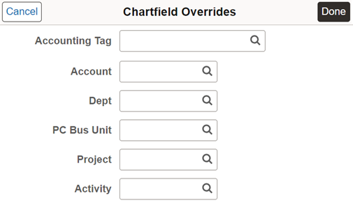 ChartField Overrides