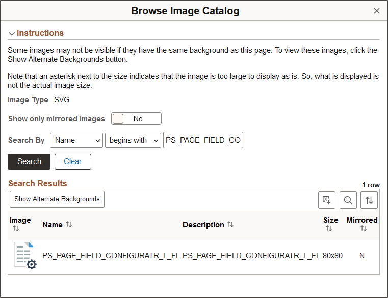 Browse Image Catalog fluid secondary page