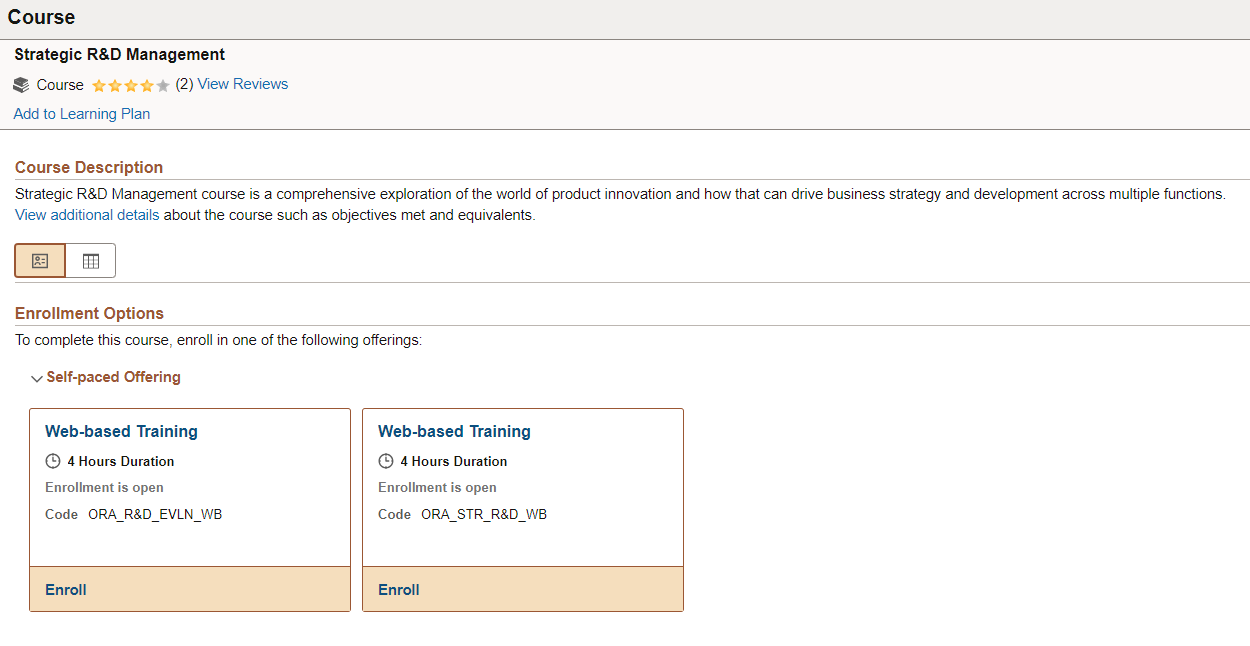 Course Page