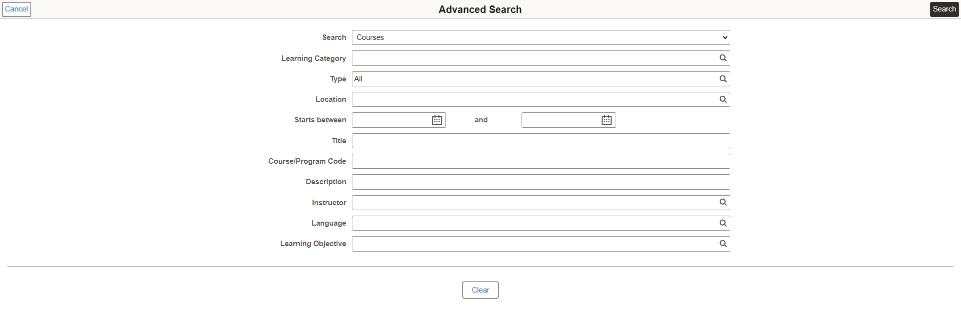 Advanced Search