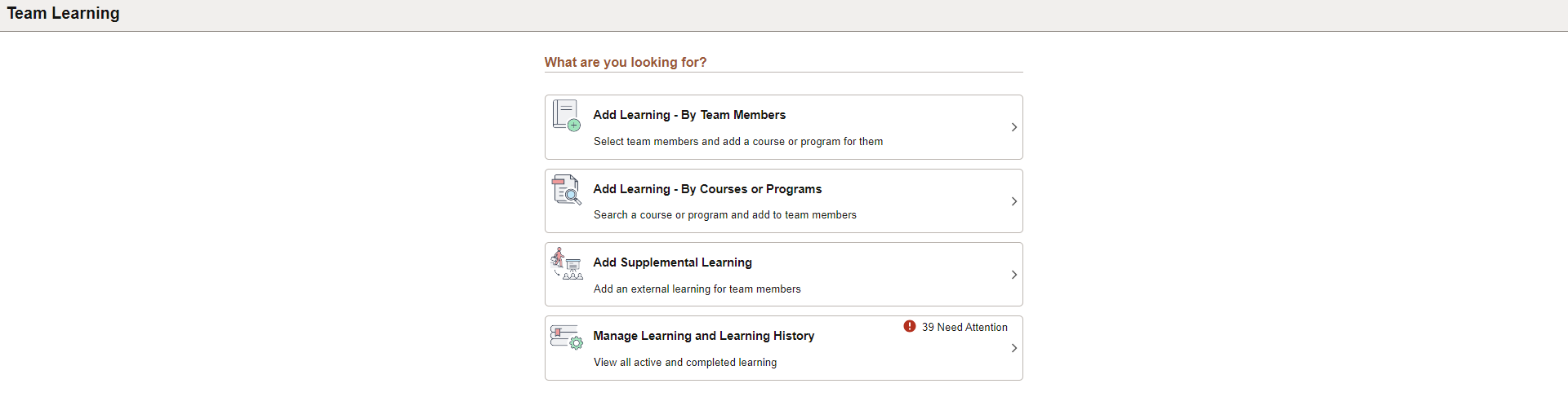 Team Learning Page