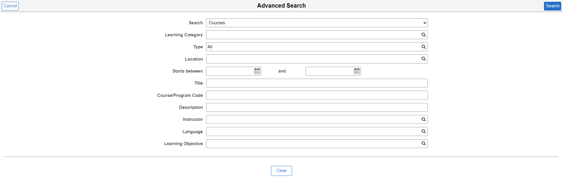 Advanced Search